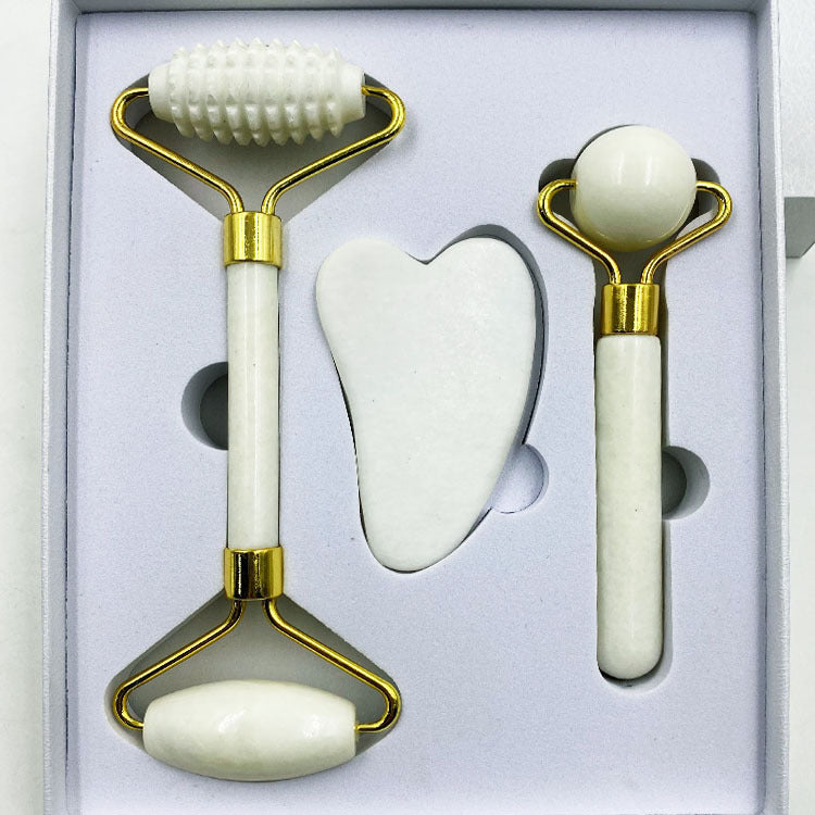 Jade Roller & Gua Sha Facial Set for Lifting & Skin Glow