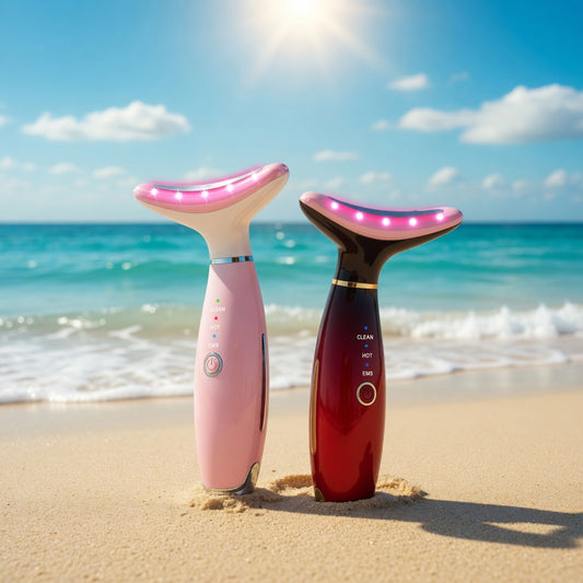 LED Color Light Neck Massager &  Face Lifting Device