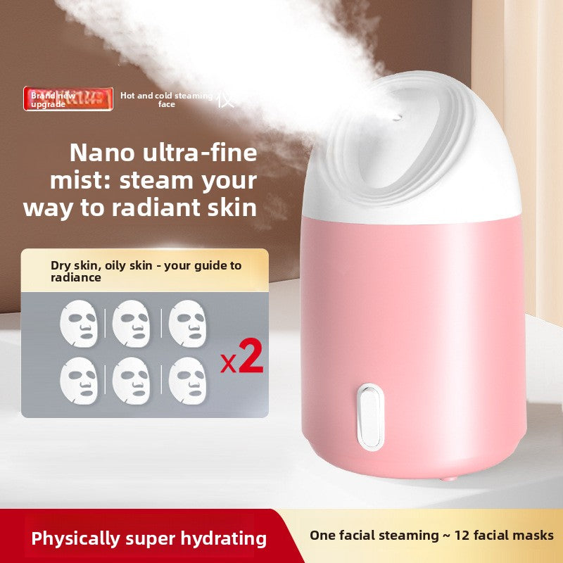 Portable Nano Facial Steamer with  Hot Compress — Deep Hydration &  Pore Opening Mist | Skin Care Tool