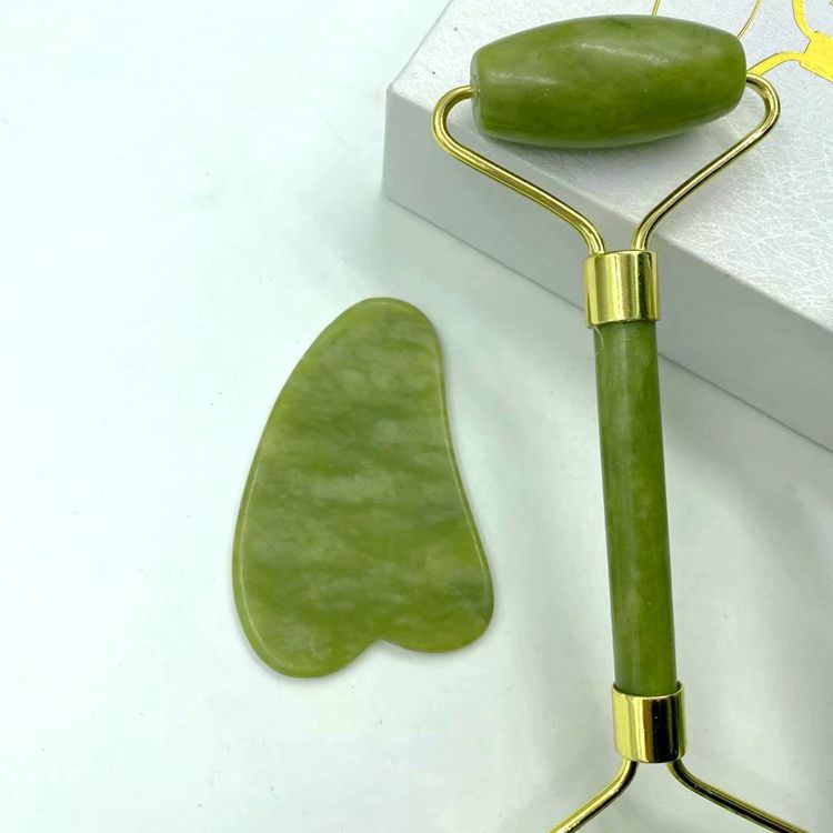Jade Roller & Gua Sha Facial Set for Lifting & Skin Glow